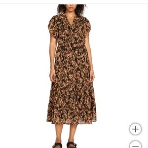 STEVE MADDEN - NWT ABSTRACT FLORAL MAXI DRESS